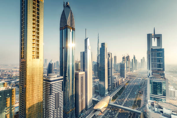 istock Aerial view on downtown Dubai, UAE 1135302890