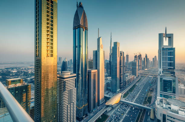 istock Aerial view on downtown Dubai, UAE 1135304309