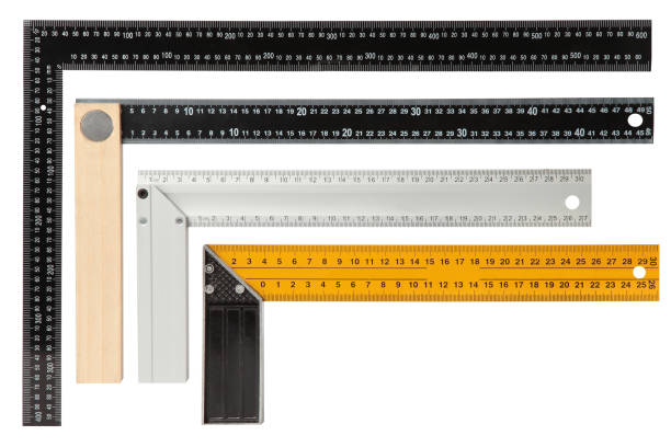 setquadrate umrahmen - ruler measuring instrument of measurement white stock-fotos und bilder