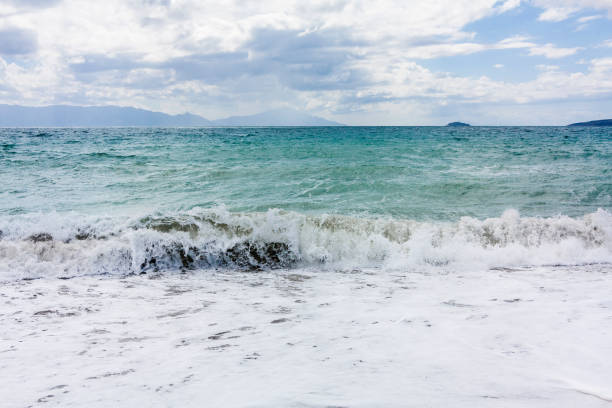 istock Waves and foams on sea 1135307560