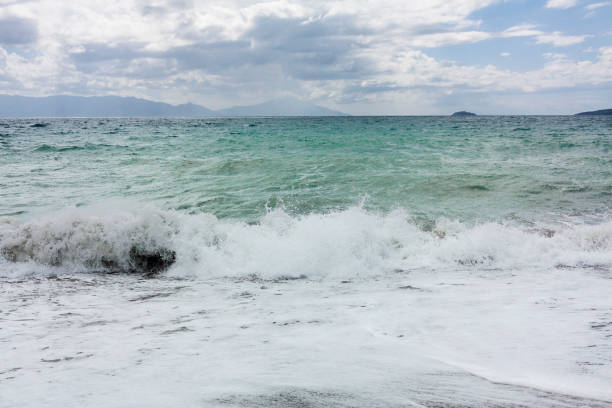 istock Waves and foams on sea 1135308185