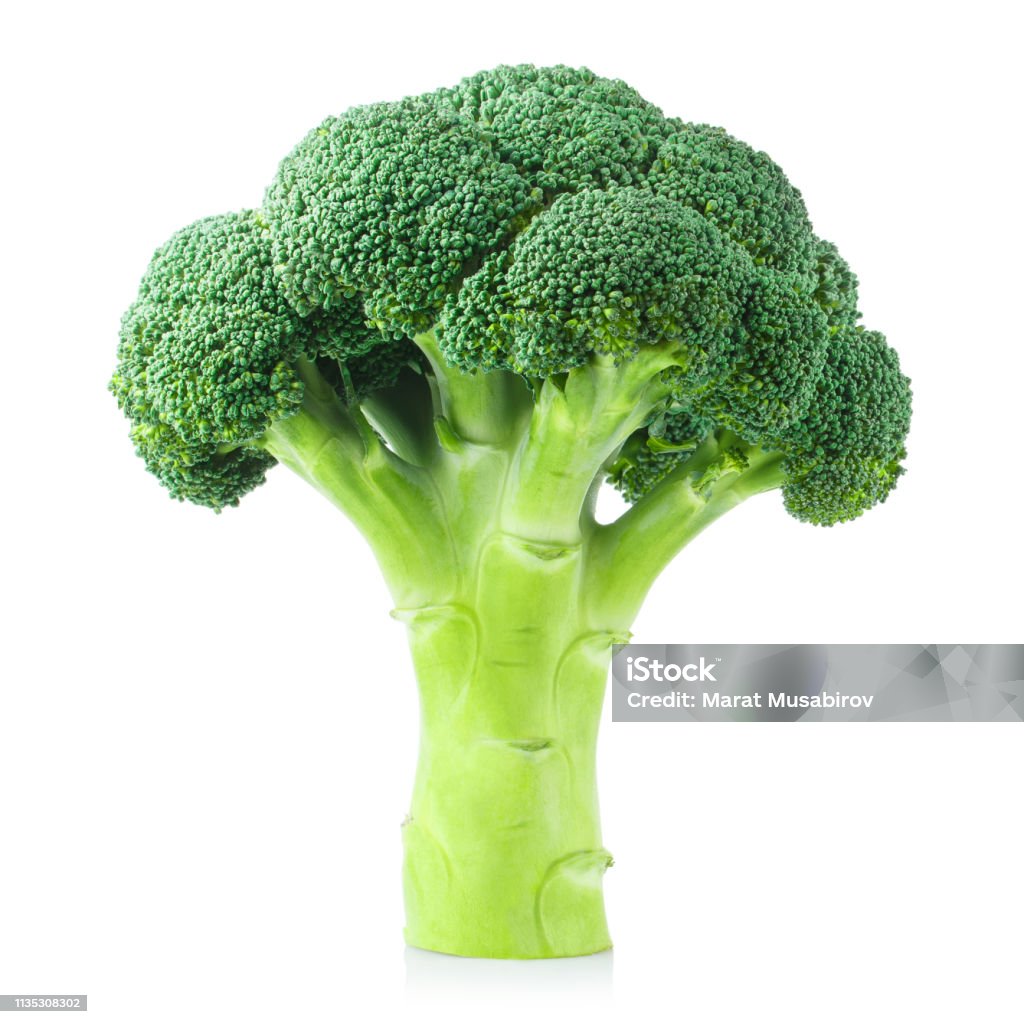 Broccoli on white Delicious fresh broccoli, isolated on white background Broccoli Stock Photo