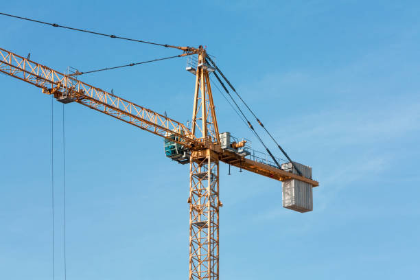 istock Crane lifting construction parts 1135311858