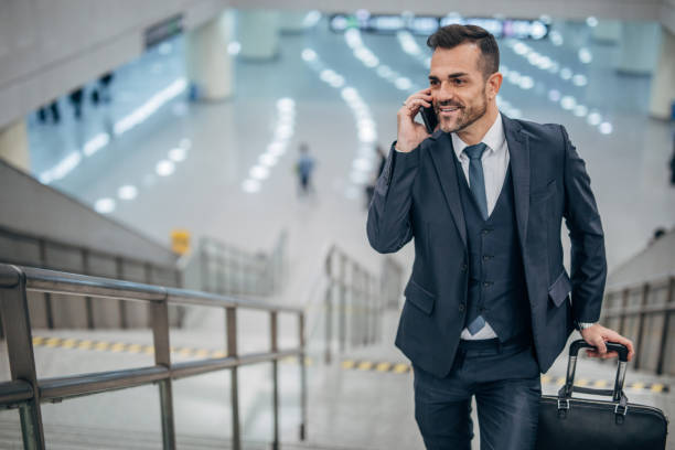 istock Handsome gentleman going on business travel 1135314166