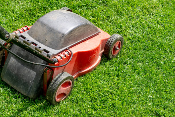 istock lawnmower in a meadow 1135319811