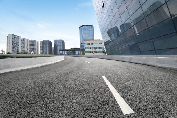 istock empty highway with cityscape and skyline of chengdu,China. 1135321565