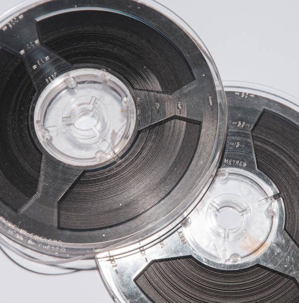 istock vintage cine film on plastic spool 1135322554