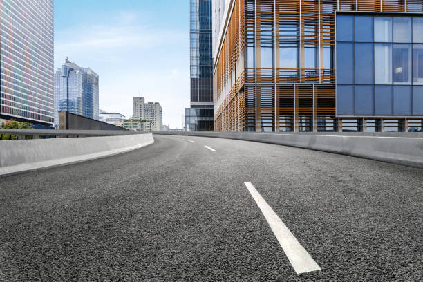 istock empty highway with cityscape and skyline of chengdu,China. 1135323089