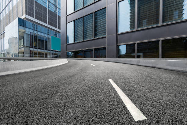 istock empty highway with cityscape and skyline of chengdu,China. 1135323151