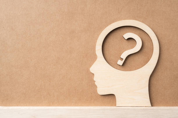 wooden man head silhouette with infinity icon