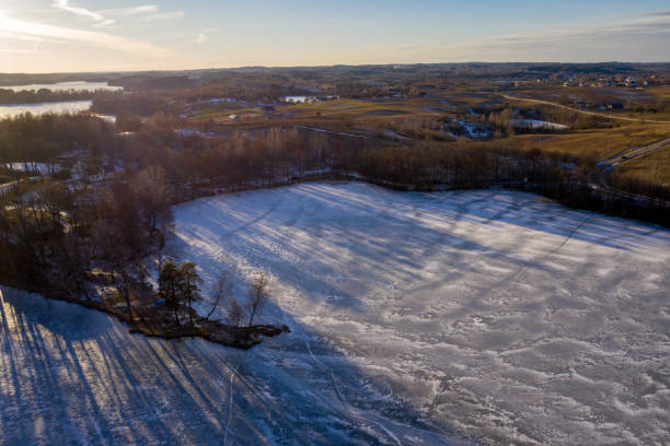 istock Aerial frozen water 1135326225