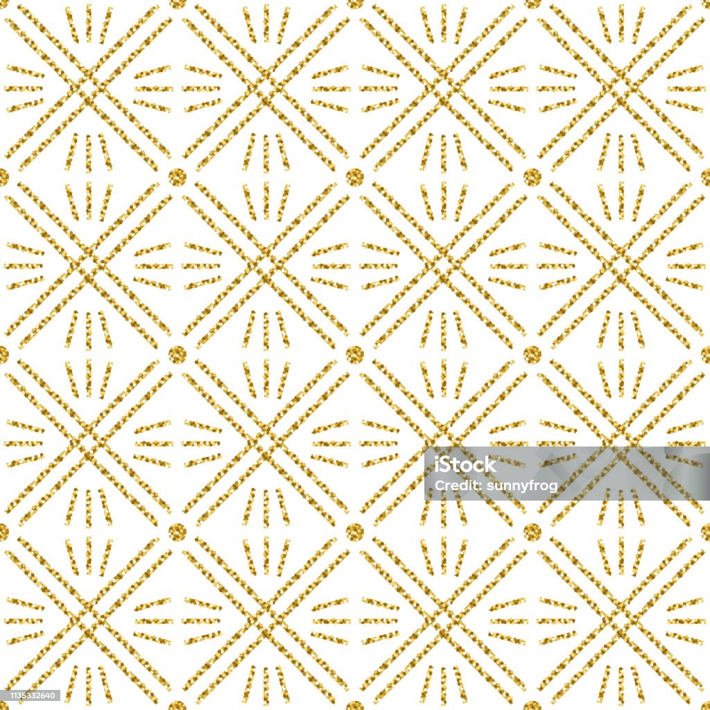 Checkerboard Pattern Gold Seamless Checked Pattern With Golden Glittering Line Gold Checkered ...