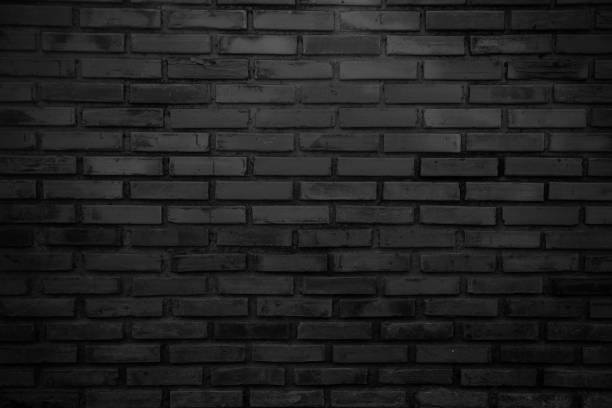 istock brick wall of black color Texture, Background 1135336810