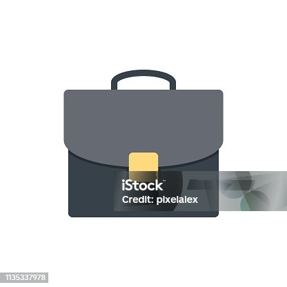 istock Briefcase flat icon 1135337978