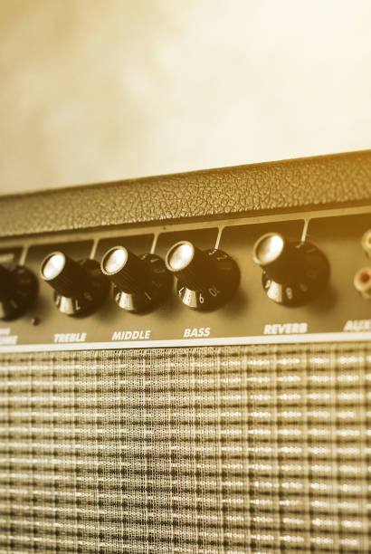 istock button of guitar amplifier ,warn tone 1135342073
