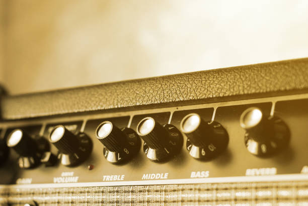 istock button of guitar amplifier ,warn tone 1135342078