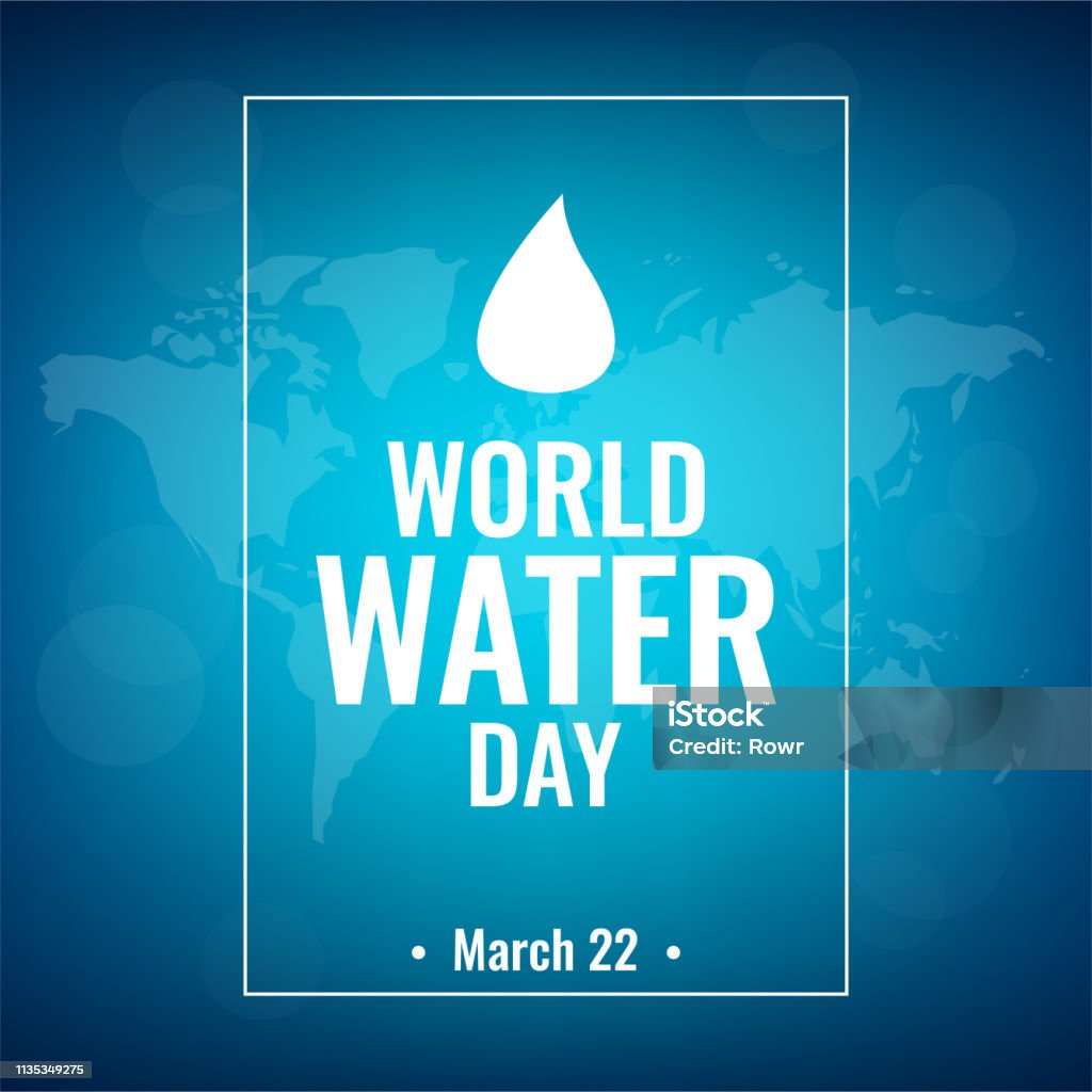Dia Mundial da água - Vetor de Dia mundial da água royalty-free