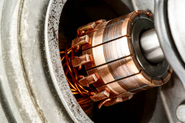 istock Worn commutator that is part of an electric motor 1135350752