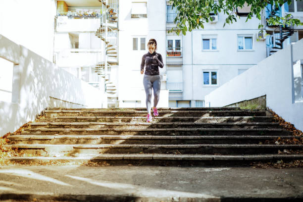 istock Beautiful woman outside, training 1135352895