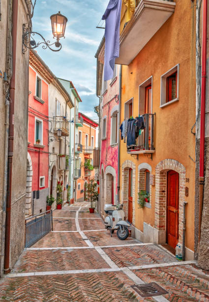 istock narrow street in old town 1135355237