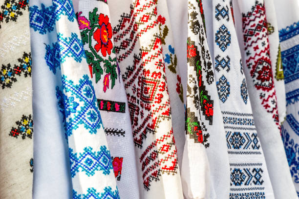 Accompany Disappointed Refine Detail Of Colored Ie Romanian Traditional Costume Stock Photo - Download  Image Now - Romania, Rustic, Blouse - iStock