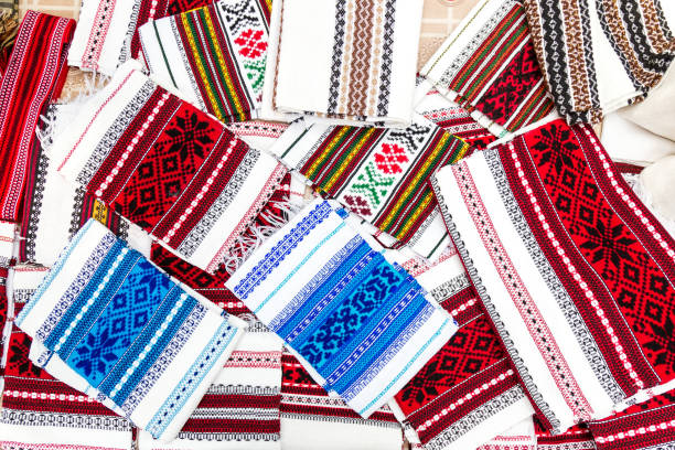 istock Romanian traditional embroidery. 1135357822
