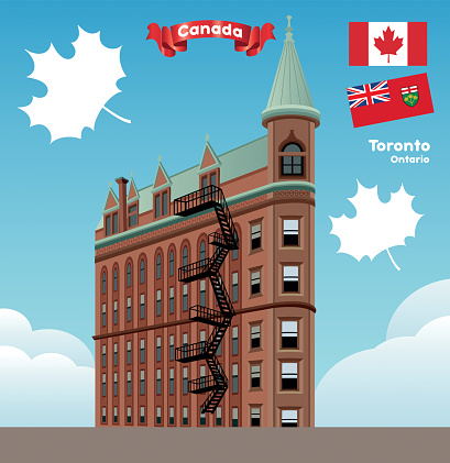 Gooderham Building Backside Gooderham Building Stock Illustration - Download Image Now ...