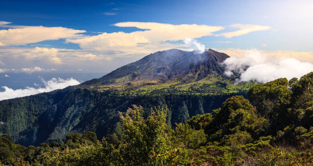 Turrialba Volcano stock photo