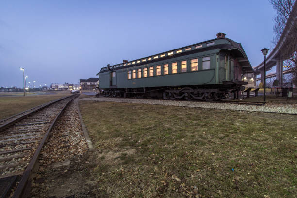 ポートヒューロンミシガン州のトーマス・エジソン列車デポ博物館 - thomas alva edison museum ストックフォトと画像