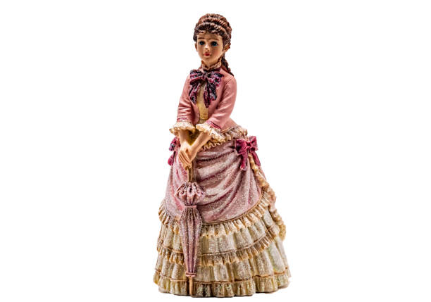 porcelain figurines-girls on a white background closeup porcelain figurines-girls on a white background closeup 2019 porcelain photos stock pictures, royalty-free photos & images