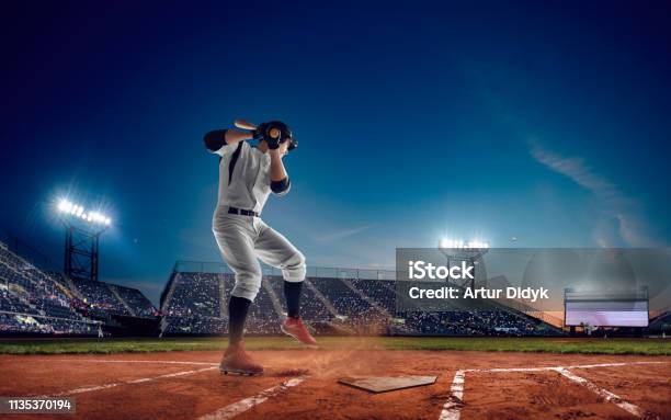 Baseball Stock Photo - Download Image Now - Baseball - Sport, Baseball - Ball, Stadium