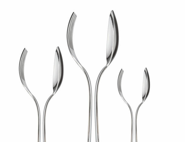 istock Glass of wine by fork and spoon 1135371380