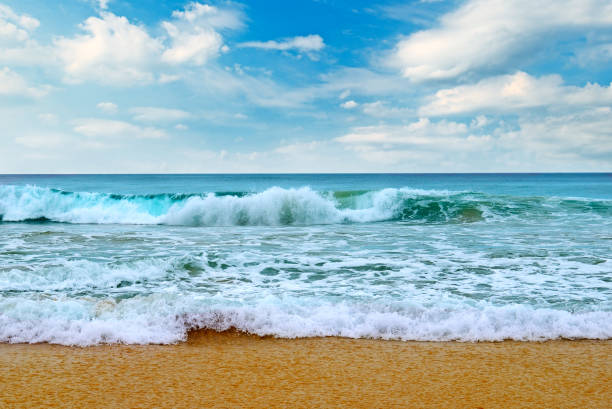 istock Beautiful seascape and blue sky background. 1135372530