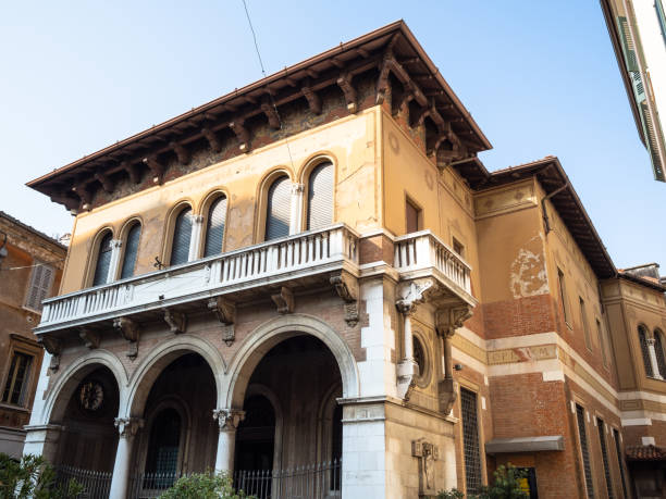 istock medieval palace street Corso Cavour in Brescia 1135374020