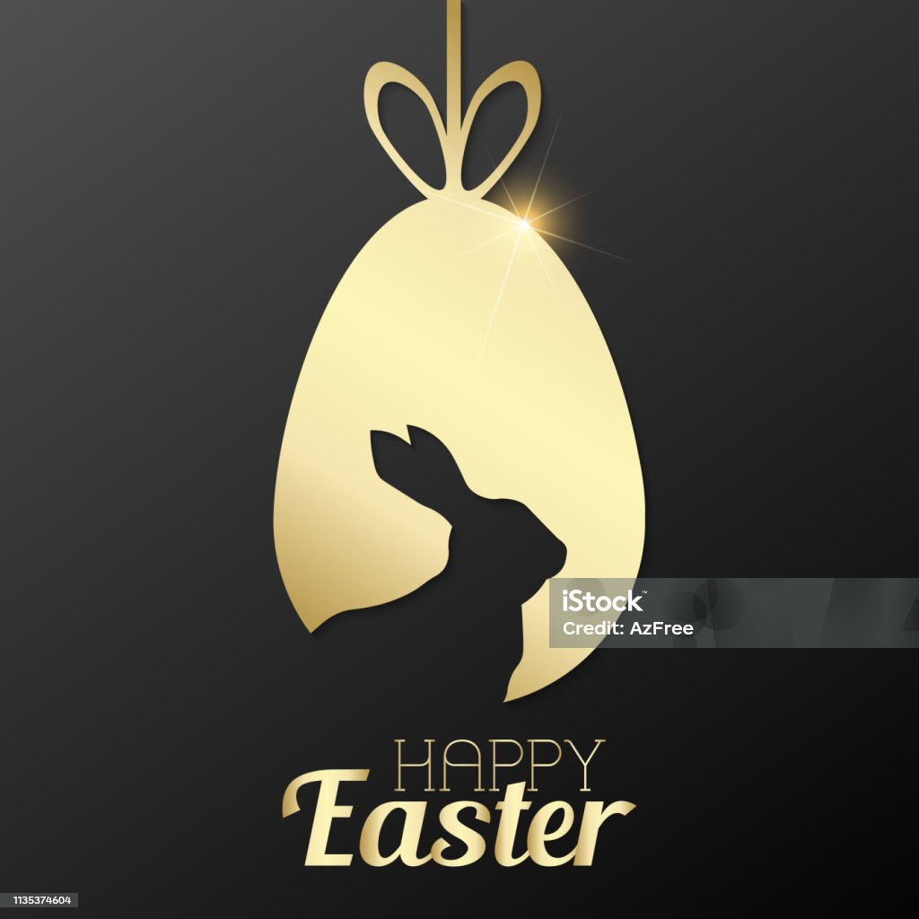 Happy Easter card with egg and rabbit. Vector Happy Easter card with egg and rabbit. Vector. Animal stock vector