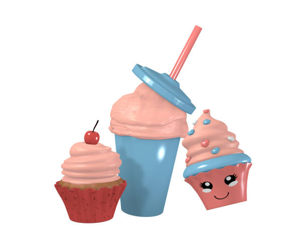 Paper cupcakes, desserts