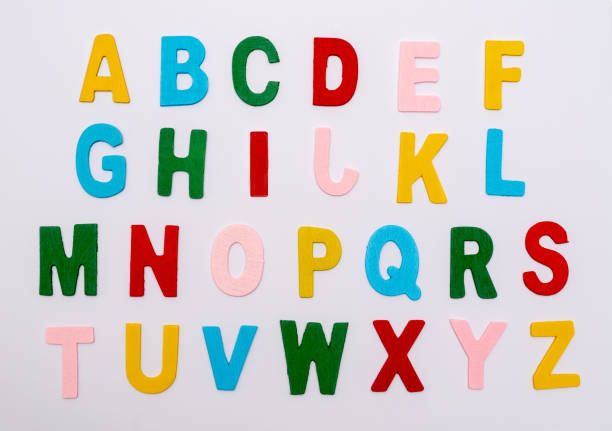 istock Detailed letters on a pure white background 1135379204