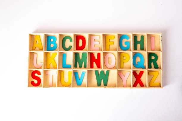 istock Detailed letters on a pure white background 1135379207