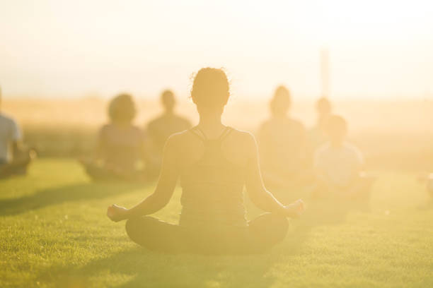 istock Outdoor evening fitness class 1135385086
