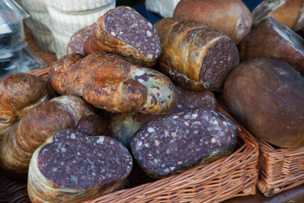 istock Lithuanian delicacies, sausage, bacon, bacon 1135388645