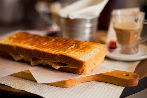 istock Huge long Portugese Toasties -  popular snack 1135391021