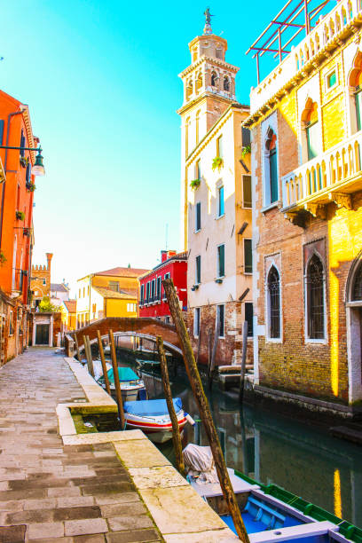 istock Sunny day in Venice. Narrow streets, canals and beautiful architecture. 1135391748