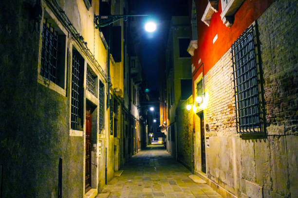 istock Evening in Venice. Narrow streets, canals and beautiful architecture. 1135392312