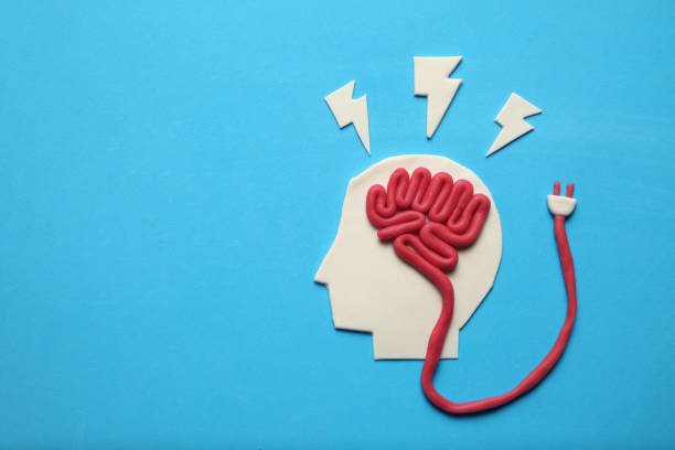 istock Plasticine head and brain concept. Smart mind, neurology knowledge 1135396079