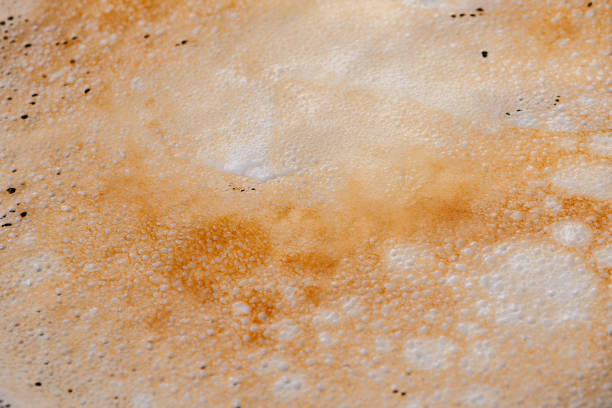 istock Pancake flapjack golden texture close up background 1135396836