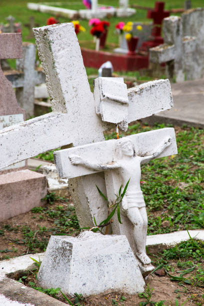 istock Grave Markers in the Cemetery 1135397212