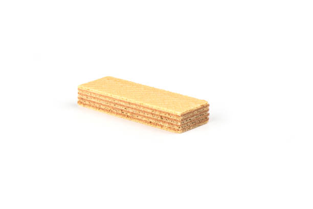 istock Waffle dessert with peanut butter isolated on white background. 1135398225