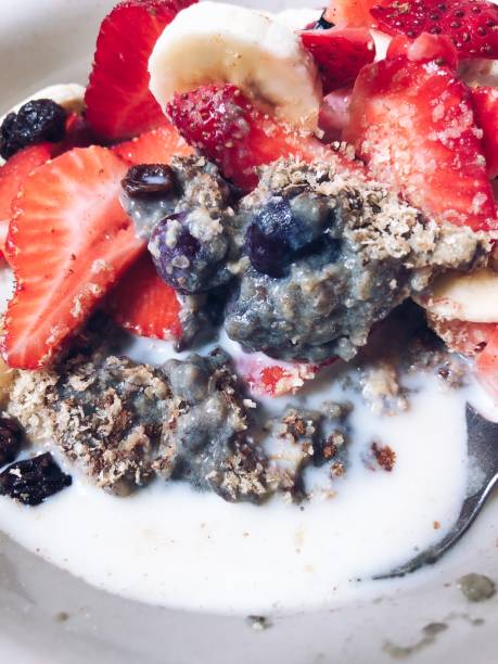 istock Vegan Oatmeal Breakfast Bowl 1135402467