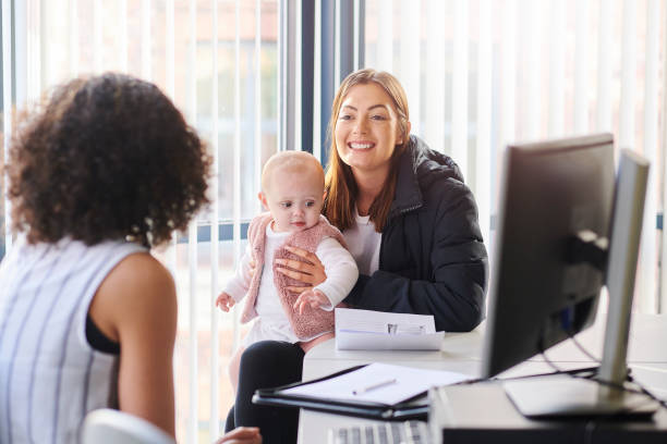 istock young mother benefits office 1135408352