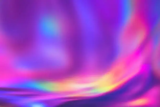 Photo of bright colored holographic background